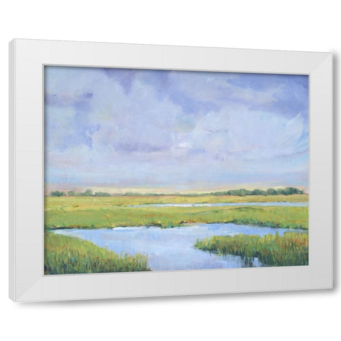 Summer Marsh I White Modern Wood Framed Art Print by OToole, Tim