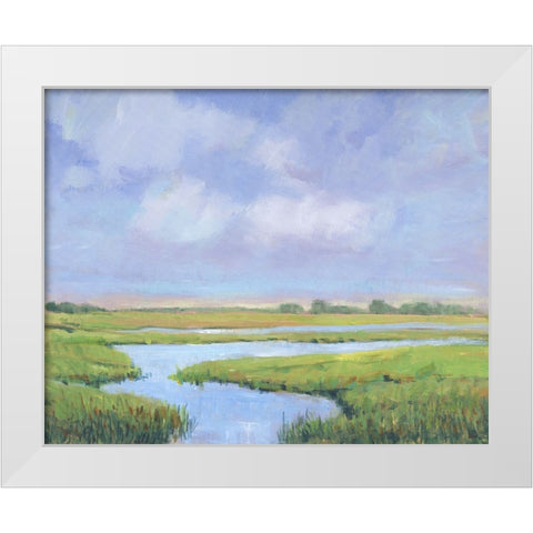 Summer Marsh II White Modern Wood Framed Art Print by OToole, Tim