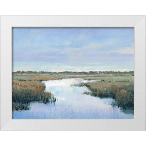 Coastal Plains II White Modern Wood Framed Art Print by OToole, Tim