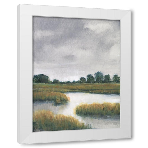 Salt Marshes II White Modern Wood Framed Art Print by OToole, Tim