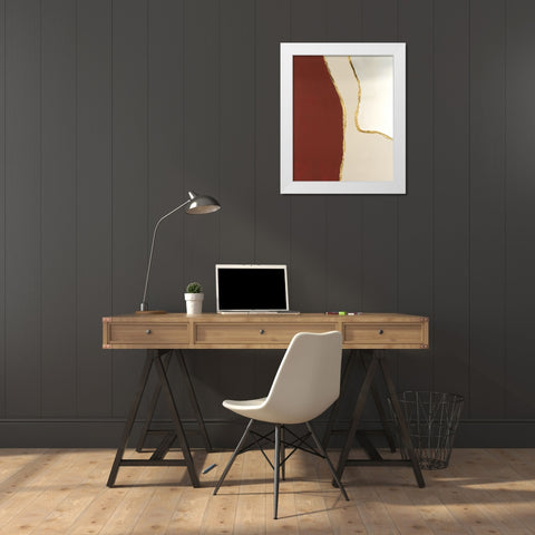 Allspice I White Modern Wood Framed Art Print by Lam, Vanna