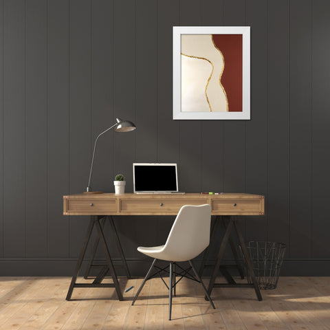 Allspice II White Modern Wood Framed Art Print by Lam, Vanna