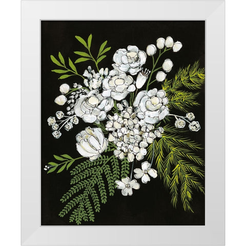 Alabaster Bouquet I White Modern Wood Framed Art Print by Moore, Regina