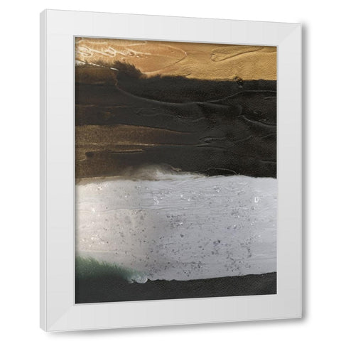 Embellished Coastal Plain I White Modern Wood Framed Art Print by Lam, Vanna