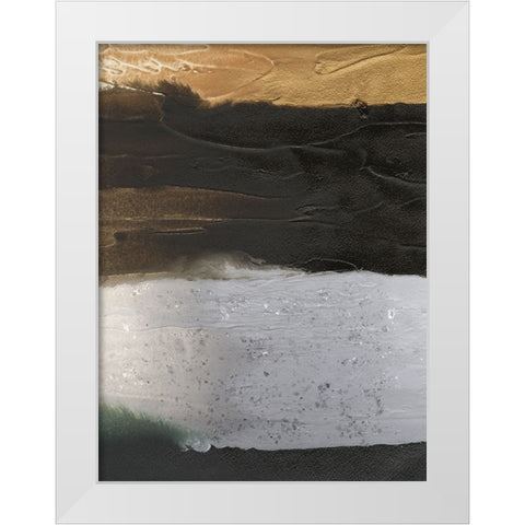 Embellished Coastal Plain I White Modern Wood Framed Art Print by Lam, Vanna