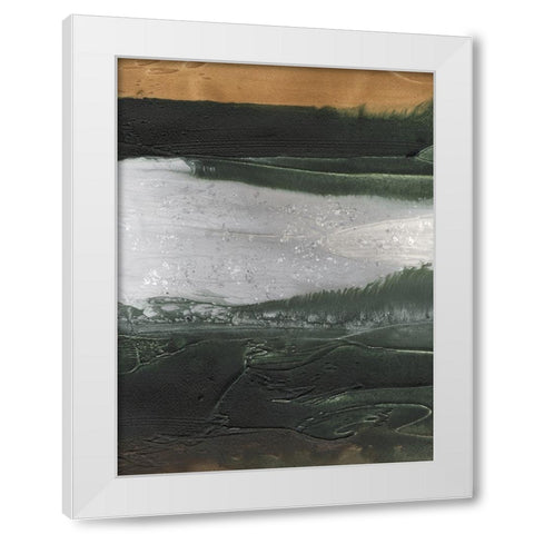 Embellished Coastal Plain II White Modern Wood Framed Art Print by Lam, Vanna