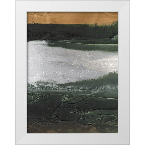 Embellished Coastal Plain II White Modern Wood Framed Art Print by Lam, Vanna