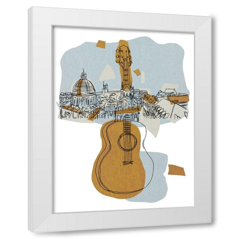 Rehearsal III White Modern Wood Framed Art Print by Wang, Melissa