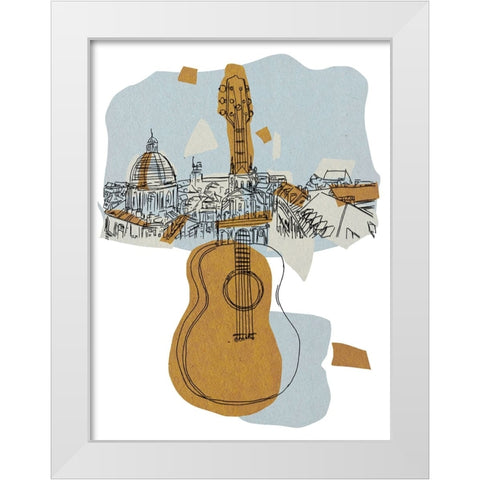 Rehearsal III White Modern Wood Framed Art Print by Wang, Melissa