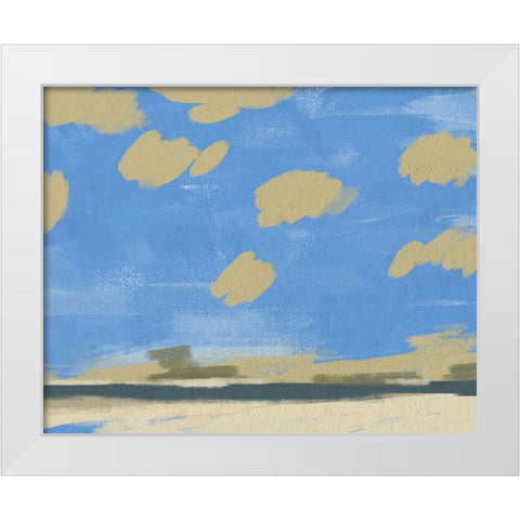 Textured Beachscape II White Modern Wood Framed Art Print by Green, Jacob