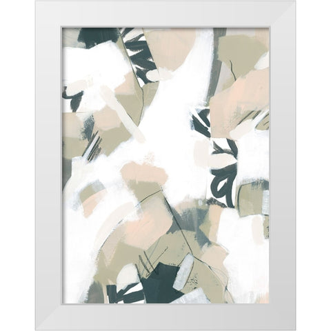 Sumi Storm II White Modern Wood Framed Art Print by Vess, June Erica