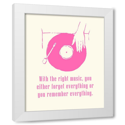 Sweet Melody I White Modern Wood Framed Art Print by Wang, Melissa