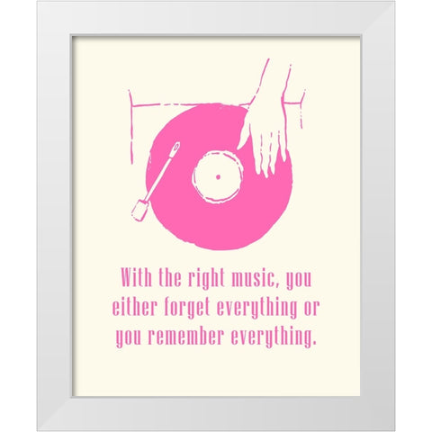 Sweet Melody I White Modern Wood Framed Art Print by Wang, Melissa