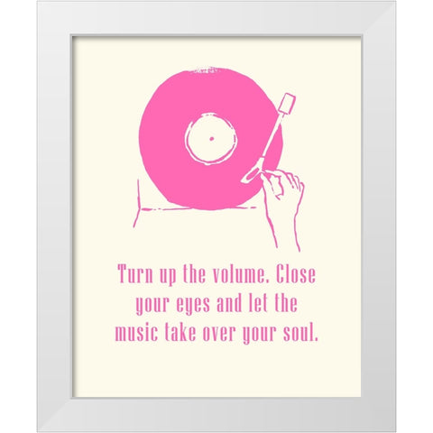 Sweet Melody III White Modern Wood Framed Art Print by Wang, Melissa