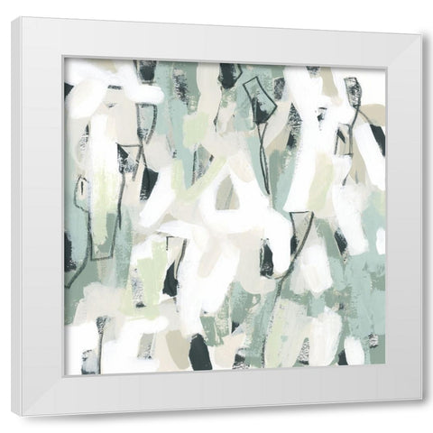Sage Scales III White Modern Wood Framed Art Print by Vess, June Erica