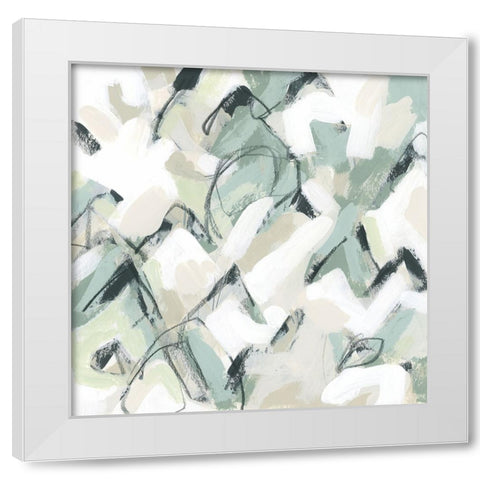 Sage Scales IV White Modern Wood Framed Art Print by Vess, June Erica