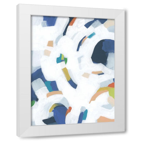 Bright Orbit II White Modern Wood Framed Art Print by Vess, June Erica