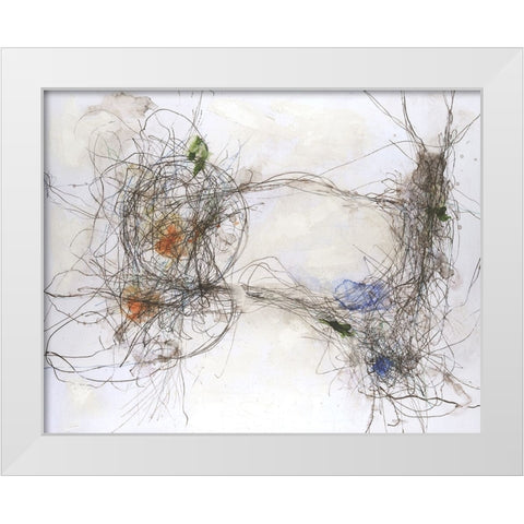 Earth Systems I White Modern Wood Framed Art Print by Willett, Michael