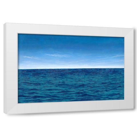 Open Water II White Modern Wood Framed Art Print by Willett, Michael