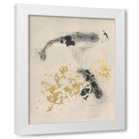 Charcoal Remnants I White Modern Wood Framed Art Print by Willett, Michael