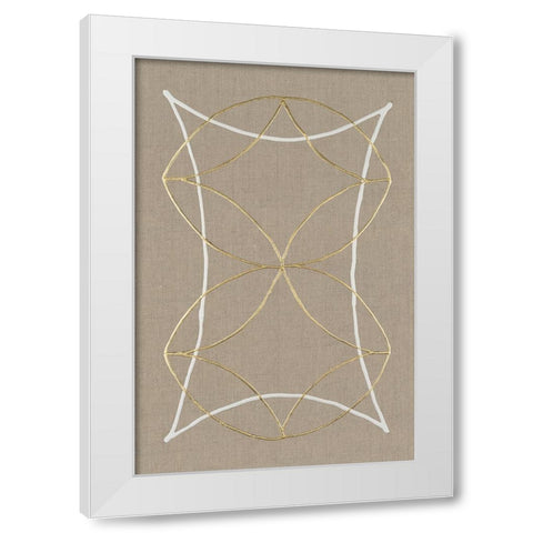 Hyperbola I White Modern Wood Framed Art Print by Lam, Vanna
