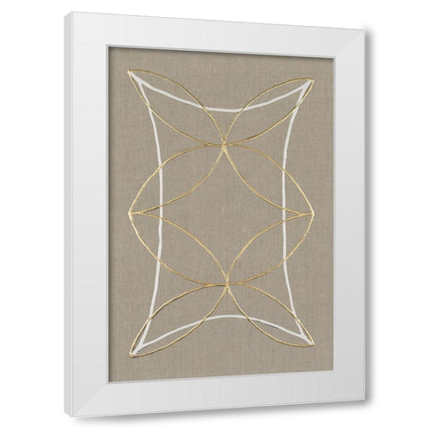 Hyperbola II White Modern Wood Framed Art Print by Lam, Vanna