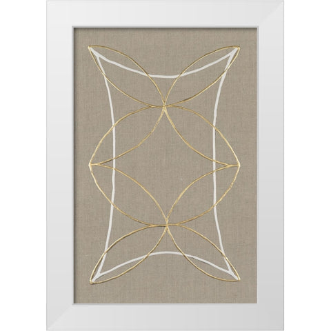 Hyperbola II White Modern Wood Framed Art Print by Lam, Vanna