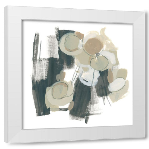 Neutral Phases III White Modern Wood Framed Art Print by Vess, June Erica