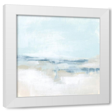 Sea Haze II White Modern Wood Framed Art Print by Vess, June Erica