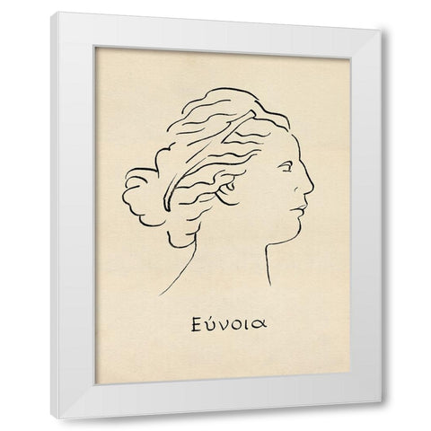 Greek Blessing I White Modern Wood Framed Art Print by Green, Jacob