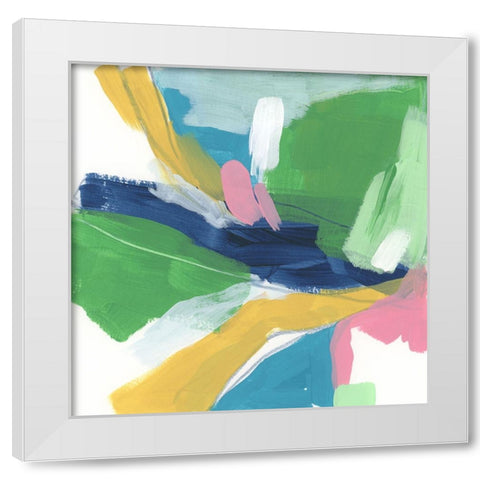 Color Migration I White Modern Wood Framed Art Print by Vess, June Erica