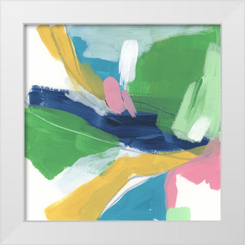 Color Migration I White Modern Wood Framed Art Print by Vess, June Erica