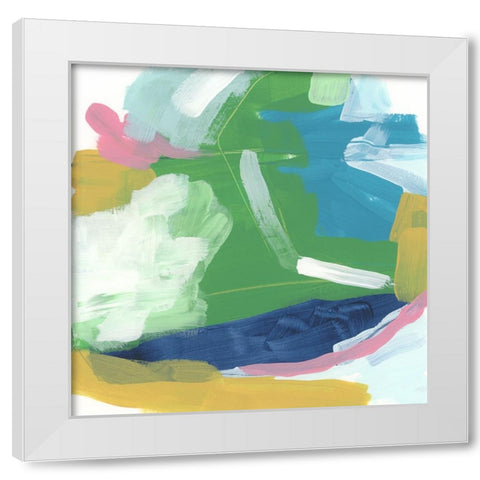 Color Migration II White Modern Wood Framed Art Print by Vess, June Erica