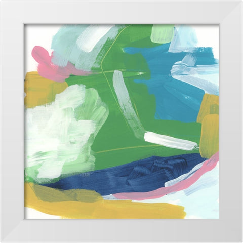 Color Migration II White Modern Wood Framed Art Print by Vess, June Erica