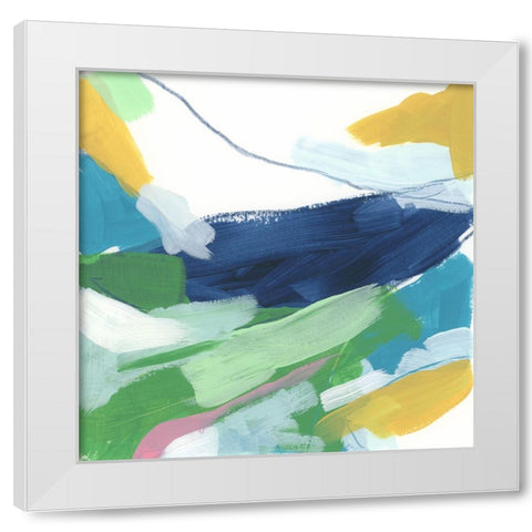Color Migration IV White Modern Wood Framed Art Print by Vess, June Erica