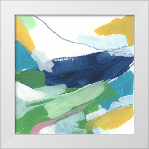 Color Migration IV White Modern Wood Framed Art Print by Vess, June Erica