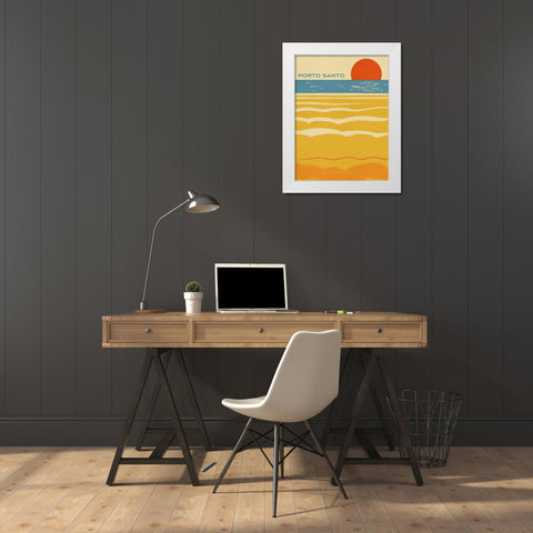 Summer Abroad I White Modern Wood Framed Art Print by Green, Jacob