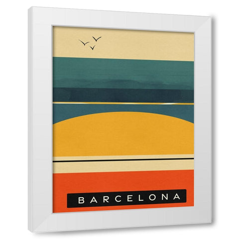 Summer Abroad II White Modern Wood Framed Art Print by Green, Jacob