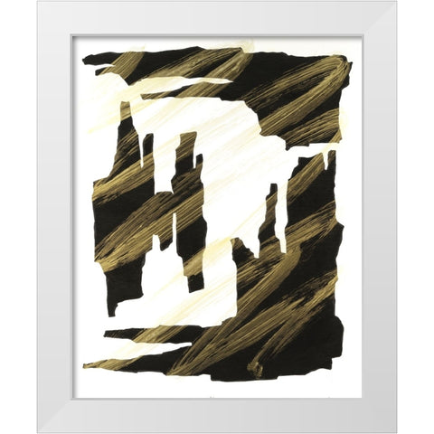 Onyx Obelisks II White Modern Wood Framed Art Print by Willett, Michael