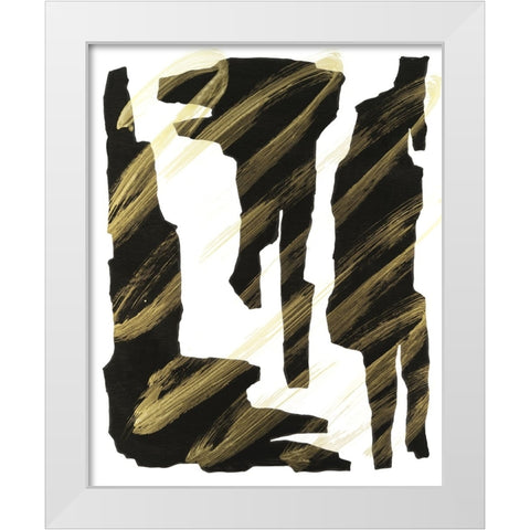 Onyx Obelisks III White Modern Wood Framed Art Print by Willett, Michael