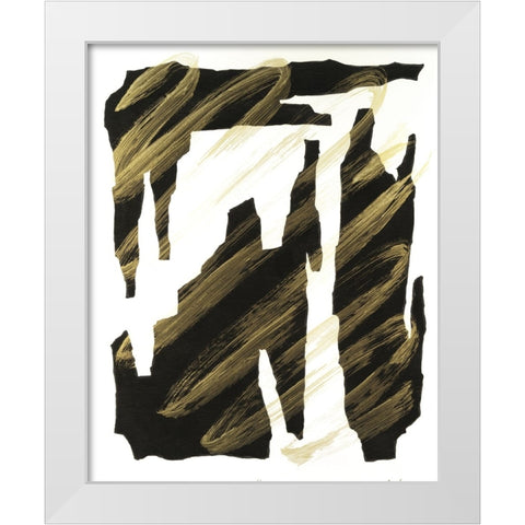 Onyx Obelisks IV White Modern Wood Framed Art Print by Willett, Michael