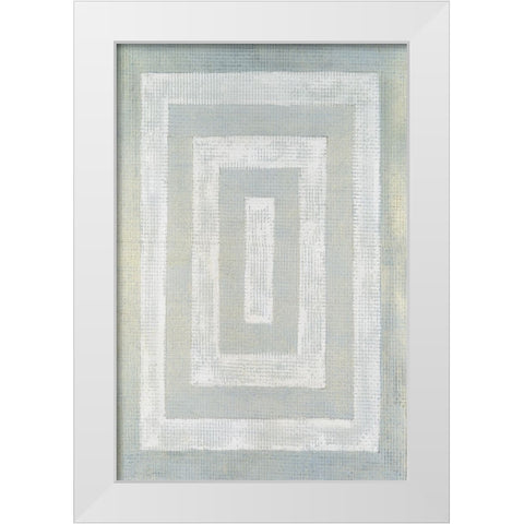 Inner Hall I White Modern Wood Framed Art Print by Lam, Vanna