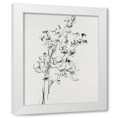Wild Flower Bouquet I White Modern Wood Framed Art Print by Wang, Melissa