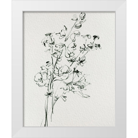 Wild Flower Bouquet I White Modern Wood Framed Art Print by Wang, Melissa