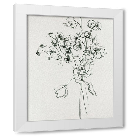 Wild Flower Bouquet II White Modern Wood Framed Art Print by Wang, Melissa