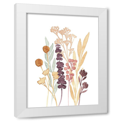 Gathered Bouquet III White Modern Wood Framed Art Print by Warren, Annie