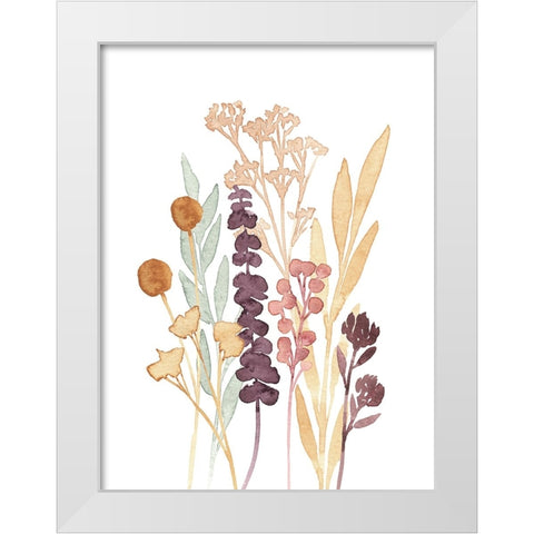 Gathered Bouquet III White Modern Wood Framed Art Print by Warren, Annie