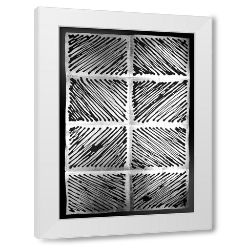 Galvanize I White Modern Wood Framed Art Print by Lam, Vanna