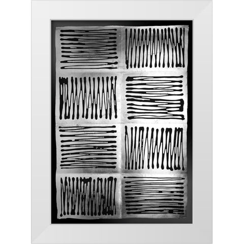 Galvanize II White Modern Wood Framed Art Print by Lam, Vanna