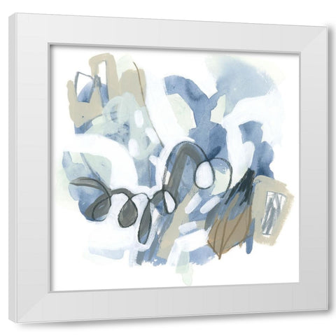 Cord Motion IV White Modern Wood Framed Art Print by Vess, June Erica